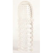 Прозрачная закрытая гелевая насадка - 13,5 см. - Toyfa Basic - в Магнитогорске купить с доставкой