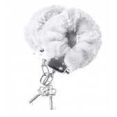 Наручники с белой меховой опушкой - ToyFa - купить с доставкой в Магнитогорске