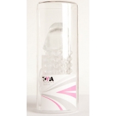 Гелевая прозрачная насадка с 2 отростками - 13 см. - Toyfa Basic - в Магнитогорске купить с доставкой