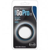 Черно-синее эрекционное кольцо Silicone Go Pro Cock Ring - Blush Novelties - в Магнитогорске купить с доставкой