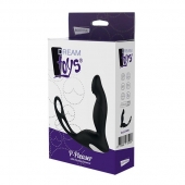 Черный вибромассажер простаты P-PLEASER W ERECTION ENHANCE - Dream Toys - в Магнитогорске купить с доставкой