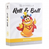 Стимулирующий презерватив-насадка Roll   Ball Banana - Sitabella - купить с доставкой в Магнитогорске