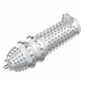 Закрытая прозрачная насадка Crystal sleeve - 14,2 см. - Erowoman-Eroman - в Магнитогорске купить с доставкой