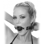 Черный кляп с дырочками Breathable Ball Gag - Pipedream - купить с доставкой в Магнитогорске