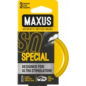Презервативы с точками и рёбрами в железном кейсе MAXUS Special - 3 шт. - Maxus - купить с доставкой в Магнитогорске
