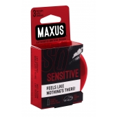 Ультратонкие презервативы в железном кейсе MAXUS Sensitive - 3 шт. - Maxus - купить с доставкой в Магнитогорске