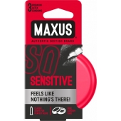Ультратонкие презервативы в железном кейсе MAXUS Sensitive - 3 шт. - Maxus - купить с доставкой в Магнитогорске