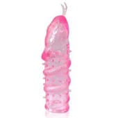 Закрытая рельефная насадка Crystal sleeve snakes в виде змеи с усиками - 14 см. - Erowoman-Eroman - в Магнитогорске купить с доставкой