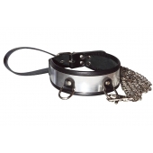 Стильный ошейник с металлическим блеском и поводком - Sitabella - купить с доставкой в Магнитогорске