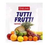 Пробник гель-смазки Tutti-frutti со вкусом тропических фруктов - 4 гр. - Биоритм - купить с доставкой в Магнитогорске