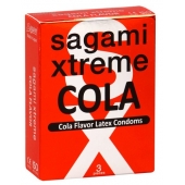 Ароматизированные презервативы Sagami Xtreme COLA - 3 шт. - Sagami - купить с доставкой в Магнитогорске