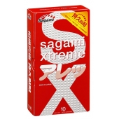 Утолщенные презервативы Sagami Xtreme Feel Long с точками - 10 шт. - Sagami - купить с доставкой в Магнитогорске