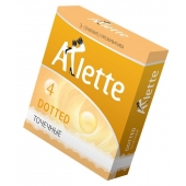 Презервативы Arlette Dotted с точечной текстурой - 3 шт. - Arlette - купить с доставкой в Магнитогорске