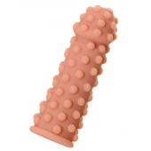 Телесная реалистичная насадка KOKOS Extreme Sleeve 02 с дополнительной стимуляцией - 12,7 см. - KOKOS - в Магнитогорске купить с доставкой