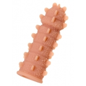 Телесная реалистичная насадка KOKOS Extreme Sleeve 04 с дополнительной стимуляцией - 12,7 см. - KOKOS - в Магнитогорске купить с доставкой