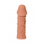 Телесная реалистичная насадка KOKOS Extreme Sleeve 06 с дополнительной стимуляцией - 12,7 см. - KOKOS - в Магнитогорске купить с доставкой