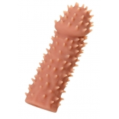 Телесная реалистичная насадка KOKOS Extreme Sleeve 07 с дополнительной стимуляцией - 12,7 см. - KOKOS - в Магнитогорске купить с доставкой