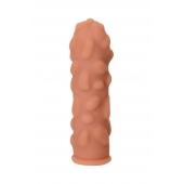 Телесная реалистичная насадка KOKOS Extreme Sleeve 11 с дополнительной стимуляцией - 12,7 см. - KOKOS - в Магнитогорске купить с доставкой