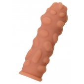 Телесная реалистичная насадка KOKOS Extreme Sleeve 11 с дополнительной стимуляцией - 12,7 см. - KOKOS - в Магнитогорске купить с доставкой