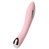 Розовый силиконовый вибратор с электростимуляцией TESLA G-POINT - 21 см. - ToyFa - купить с доставкой в Магнитогорске