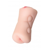 Телесный двусторонний мастурбатор Rich Fruit - вагина и анус - ToyFa - в Магнитогорске купить с доставкой