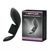 Черное кольцо на пенис с вибрацией Vibration Penis Sleeve - Baile - в Магнитогорске купить с доставкой