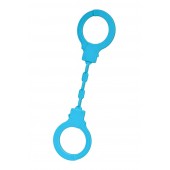 Голубые силиконовые наручники A-Toys без ключа - A-toys - купить с доставкой в Магнитогорске