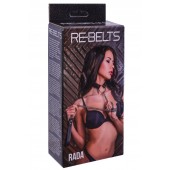 Черный поводок и чокер с кольцом Rada - Rebelts - купить с доставкой в Магнитогорске