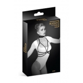 Черная упряжь на грудь Julia - Bijoux Pour Toi - купить с доставкой в Магнитогорске