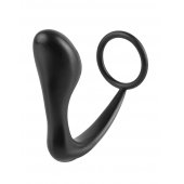 Эрекционное кольцо с анальной пробкой Ass-Gasm Cockring Plug - Pipedream - в Магнитогорске купить с доставкой