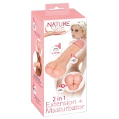Телесная насадка-мастурбатор 2-in-1 Extension Masturbator - 21 см. - Orion - в Магнитогорске купить с доставкой