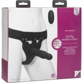 Черный полый вибрострапон Body Extensions BE Aroused - 17,78 см. - Doc Johnson - купить с доставкой в Магнитогорске