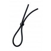 Черное лассо на пенис с одной бусиной - A-toys - в Магнитогорске купить с доставкой