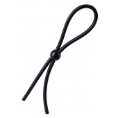 Черное лассо на пенис с одной бусиной - A-toys - в Магнитогорске купить с доставкой