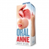Телесный мастурбатор-ротик с язычком Oral Anne - Blush Novelties - в Магнитогорске купить с доставкой