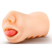 Телесный мастурбатор-ротик с язычком Oral Anne - Blush Novelties - в Магнитогорске купить с доставкой