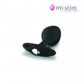 Черная пробка Mystim Rocking Vibe S с возможностью подключения к электростимулятору - 9,7 см. - MyStim - купить с доставкой в Магнитогорске
