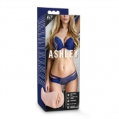 Телесный мастурбатор-вагина с вибропулей Ashley - Blush Novelties - в Магнитогорске купить с доставкой