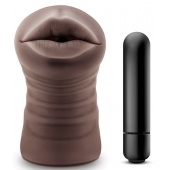 Коричневый мастурбатор-ротик Heather - Blush Novelties - в Магнитогорске купить с доставкой
