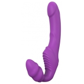 Фиолетовый безремневой вибрострапон DOUBLE DIPPER - Dream Toys - купить с доставкой в Магнитогорске
