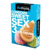 Презервативы для орального секса DOMINO Sweet Sex с ароматом мороженого - 3 шт. - Domino - купить с доставкой в Магнитогорске