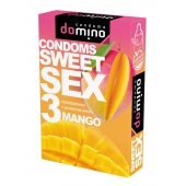 Презервативы для орального секса DOMINO Sweet Sex с ароматом манго - 3 шт. - Domino - купить с доставкой в Магнитогорске