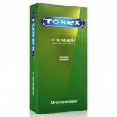 Текстурированные презервативы Torex  С точками  - 12 шт. - Torex - купить с доставкой в Магнитогорске