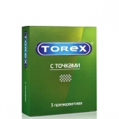Текстурированные презервативы Torex  С точками  - 3 шт. - Torex - купить с доставкой в Магнитогорске