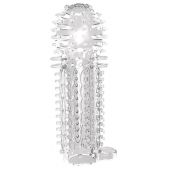 Закрытая прозрачная насадка на пенис с шипиками Nubby Sleeve - 14,5 см. - Chisa - в Магнитогорске купить с доставкой