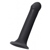 Черный фаллос на присоске Silicone Bendable Dildo XL - 20 см. - Strap-on-me - купить с доставкой в Магнитогорске
