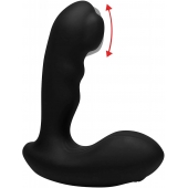 Черный стимулятор простаты Alpha-Pro 7X P-Milker Silicone Prostate Stimulator with Milking Bead - XR Brands - в Магнитогорске купить с доставкой