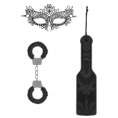 Черный игровой набор Introductory Bondage Kit №4 - Shots Media BV - купить с доставкой в Магнитогорске