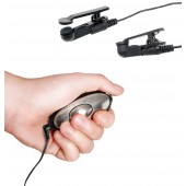 Черные электрические зажимы для сосков Shock Therapy Nipple Clamps - Pipedream - купить с доставкой в Магнитогорске