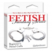 Металлические наручники Beginner s Metal Cuffs - Pipedream - купить с доставкой в Магнитогорске